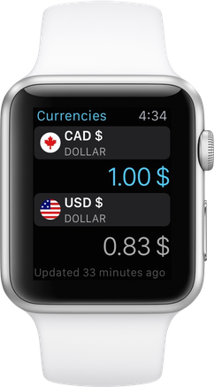 Currencies Watch App