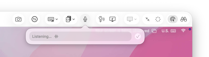Dictation on Mac