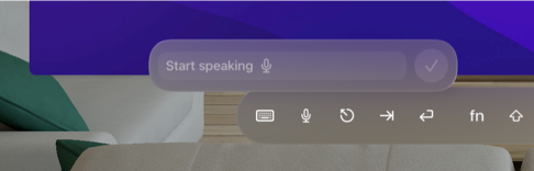 Dictation on Vision Pro