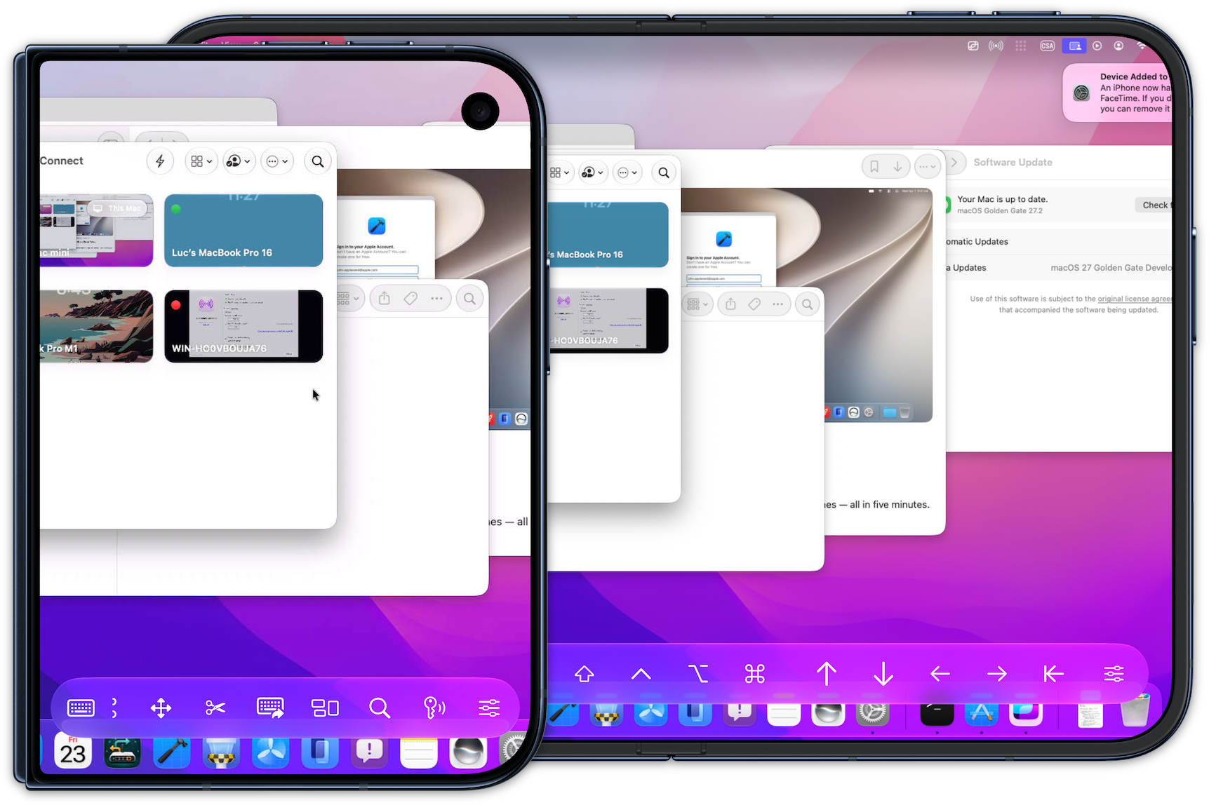 Screens on iPhone Duo