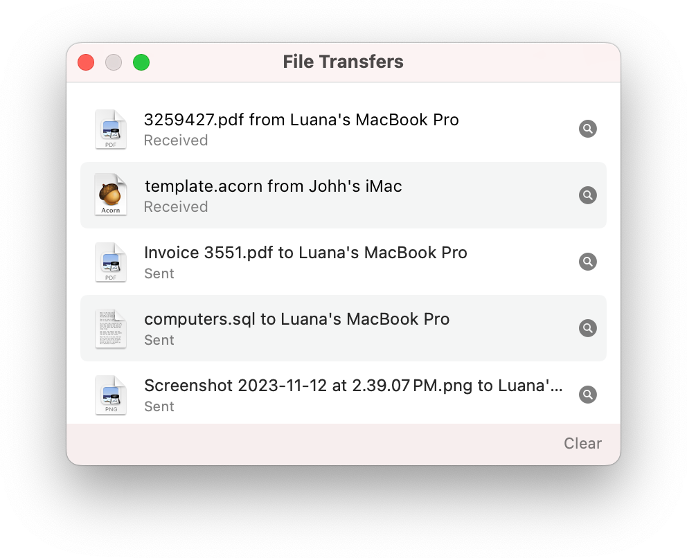 S5 File Transfers