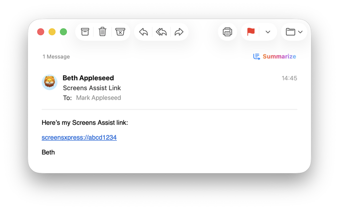 Link Via Email