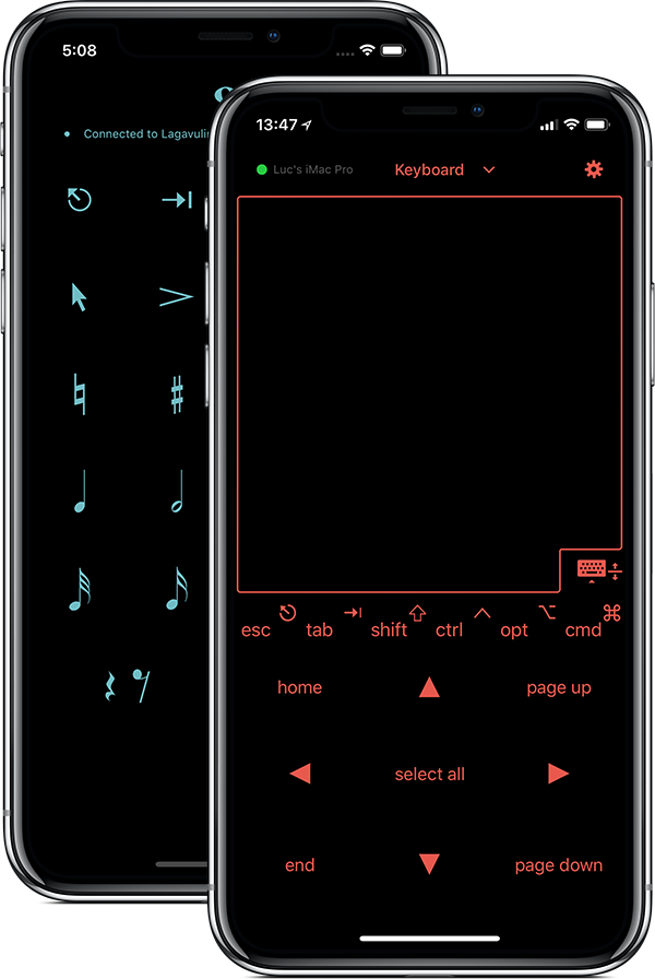 Touchpad Numpad Dark Themes