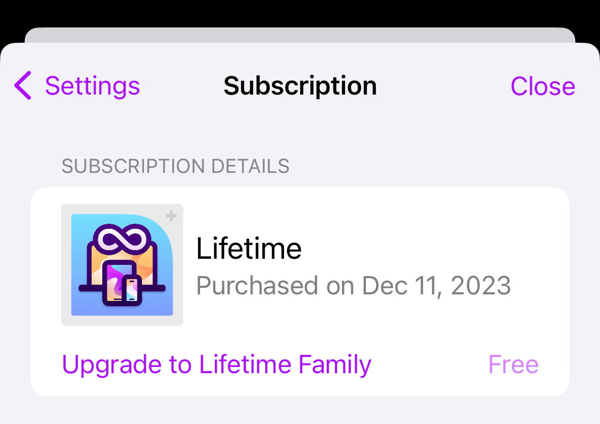 Upgrade To Family Ios 3